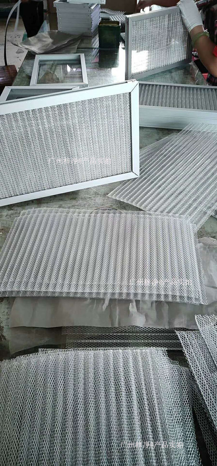 金屬網過濾器框架：鍍鋅鋼板、鋁合金或不銹鋼